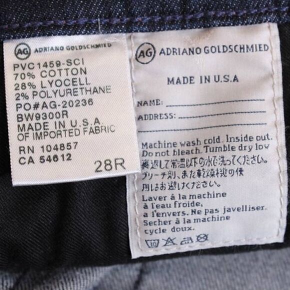 AG The Stevie Roll-Up Jeans in Dark Wash Women's Size 28 - Picture 10 of 10